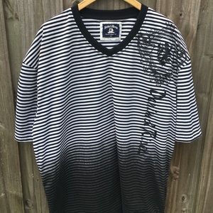 🆕 Denim & Rivets Men’s Black & White Shirt Sz 4X